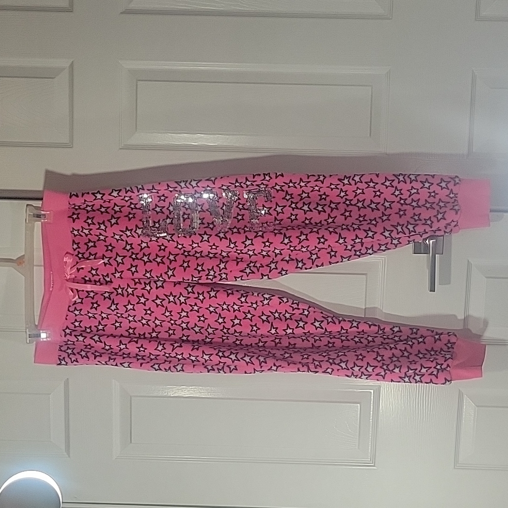 Pink sherpa sweet pants
